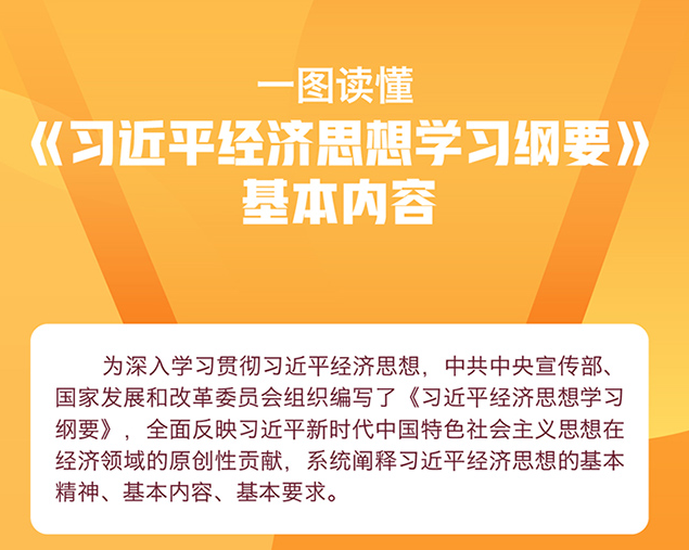 一图读懂《习近平经济思想学习纲要》基本内容